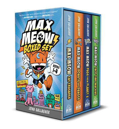 MAX MEOW BOXED SET: WELCOME TO KITTYOPOLIS (Books 1-4) HC (Backorder, Allow 4-5 Weeks)