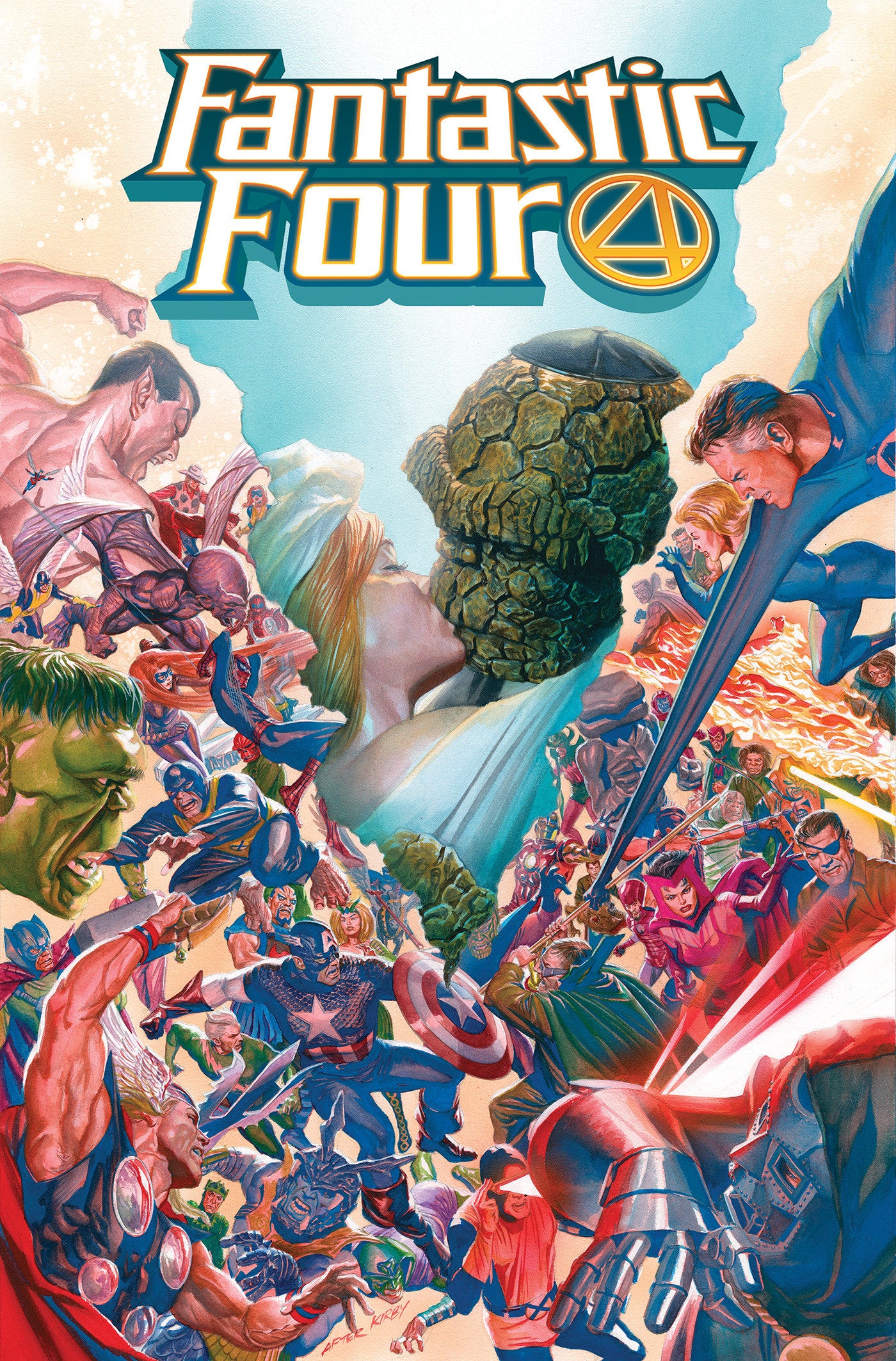 FANTASTIC FOUR BY DAN SLOTT OMNIBUS VOL. 1 ALEX ROSS COVER [DM ONLY] HC (02 Jun Release)