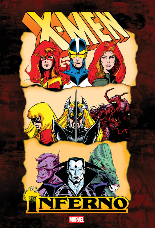 X-MEN: INFERNO OMNIBUS SILVESTRI/BLEVINS/SIMONSON HEADSHOTS COVER [NEW PTG, DM ONLY] HC | MARVEL | Comicbookeroo