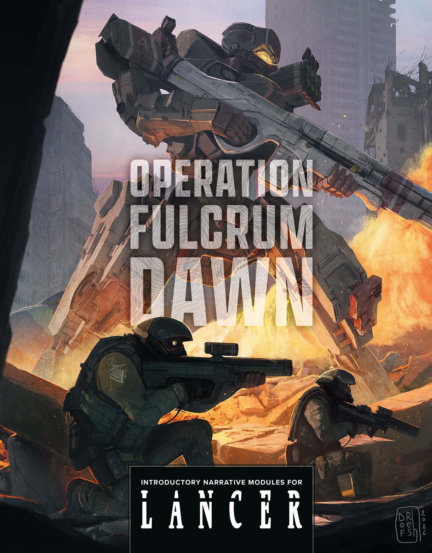 OPERATION FULCRUM DAWN: INTRODUCTORY NARRATIVE MODULES FOR LANCER HC | DARK HORSE COMICS | Comicbookeroo