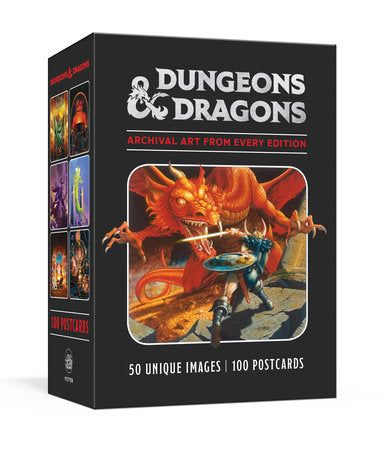 DUNGEONS & DRAGONS 100 POSTCARDS: ARCHIVAL ART FROM EVERY EDITION (Backorder, Allow 4-5 Weeks)