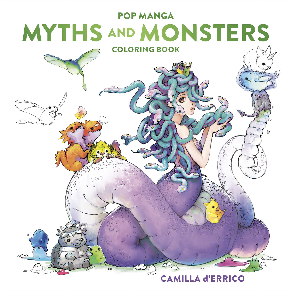 POP MANGA MYTHS AND MONSTERS COLORING BOOK (Backorder, Allow 4-5 Weeks)