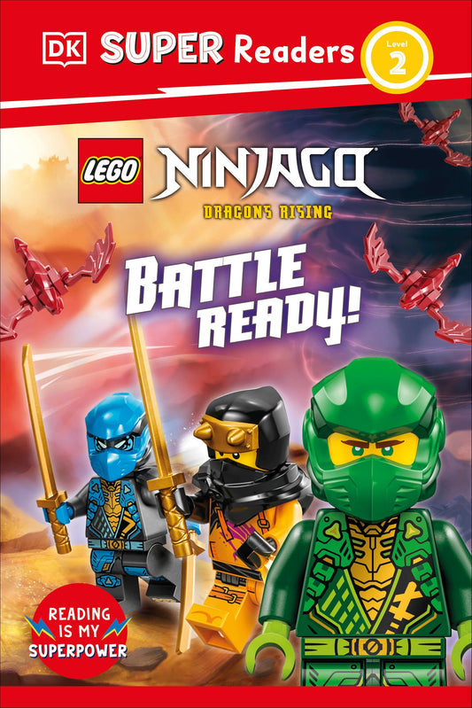 DK SUPER READERS LEVEL 2 LEGO NINJAGO DRAGONS RISING BATTLE READY! HC (14 Jul Release)