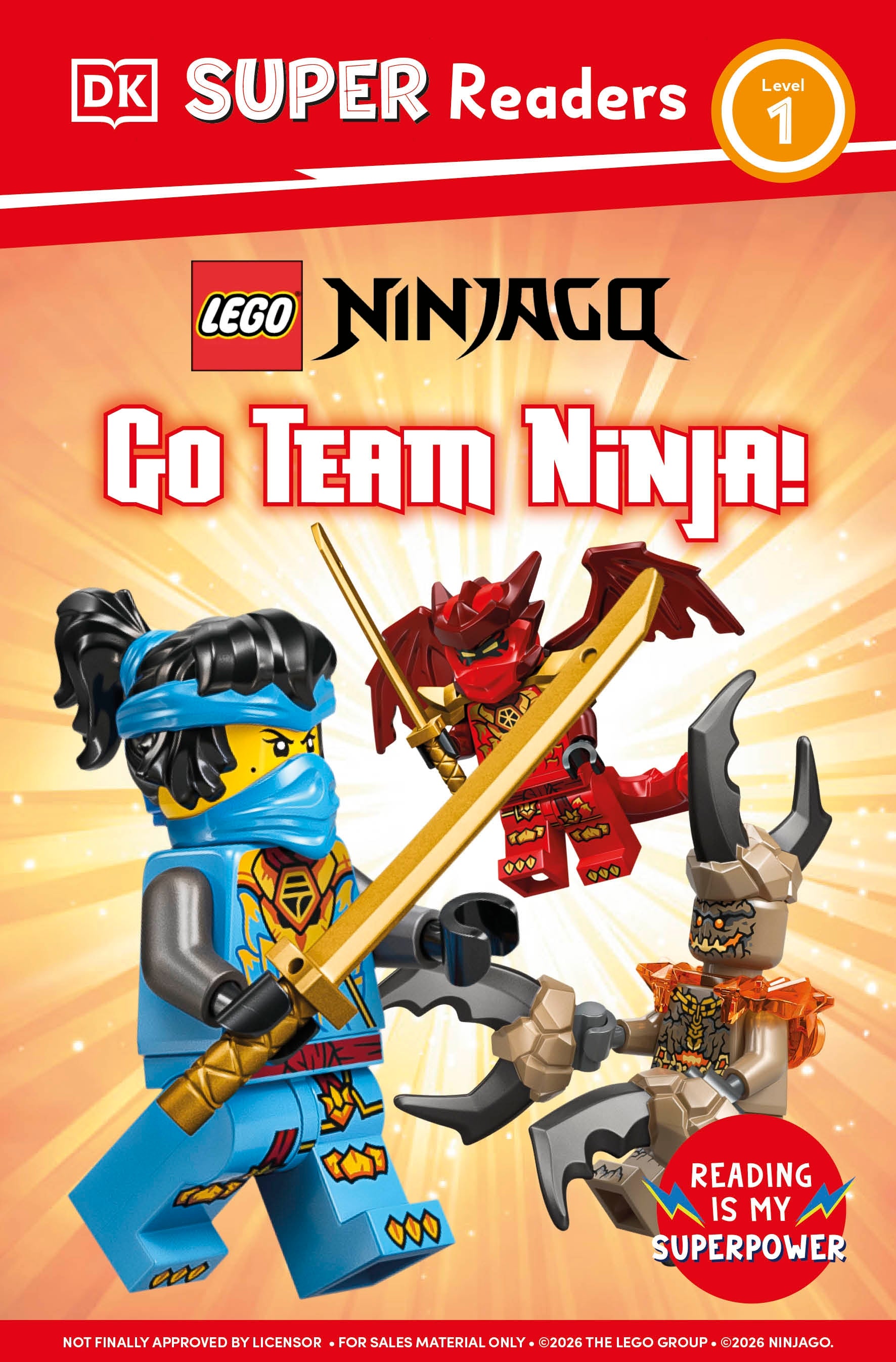 DK SUPER READERS LEVEL 1 LEGO NINJAGO GO TEAM NINJA TP | DK | Comicbookeroo