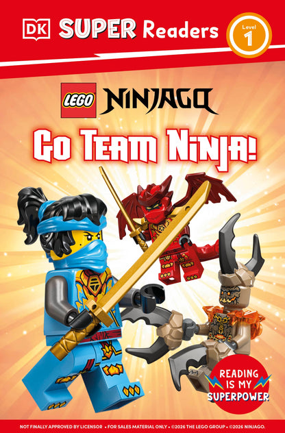 DK SUPER READERS LEVEL 1 LEGO NINJAGO GO TEAM NINJA HC (12 Jan Release)