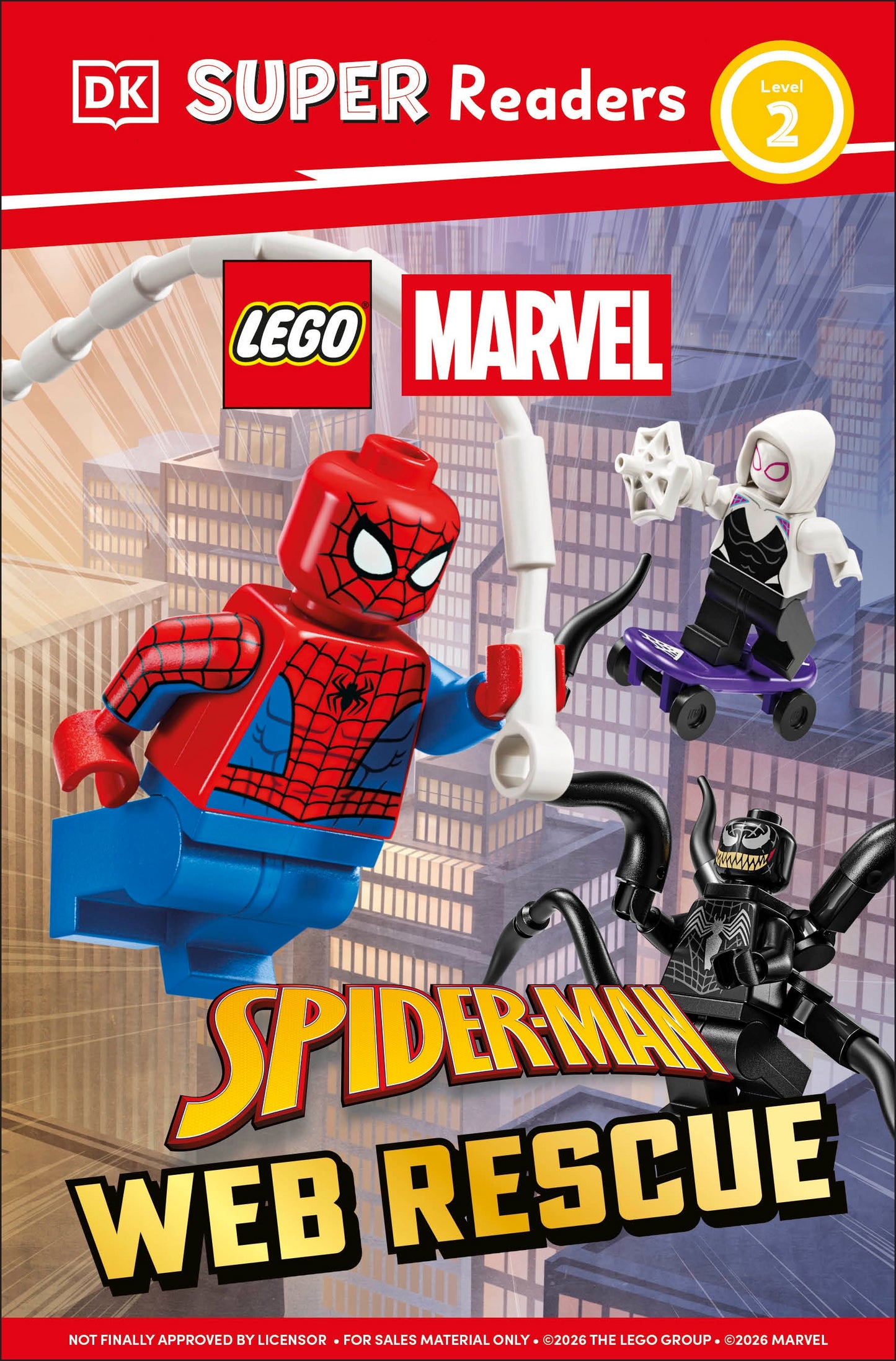 DK SUPER READERS LEVEL 2 LEGO SPIDER-MAN WEB RESCUE TP | DK | Comicbookeroo