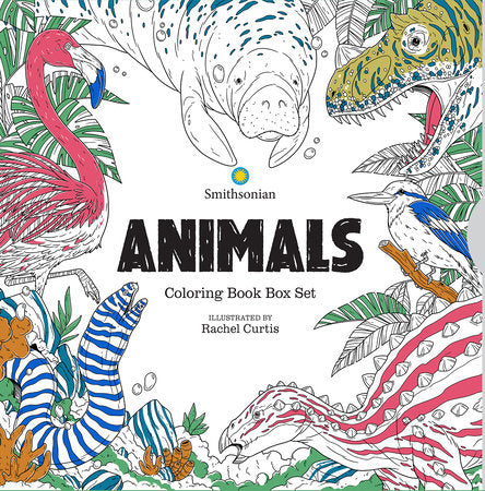 ANIMALS: A SMITHSONIAN COLORING BOOK BOX SET TP (Backorder, Allow 4-5 Weeks)