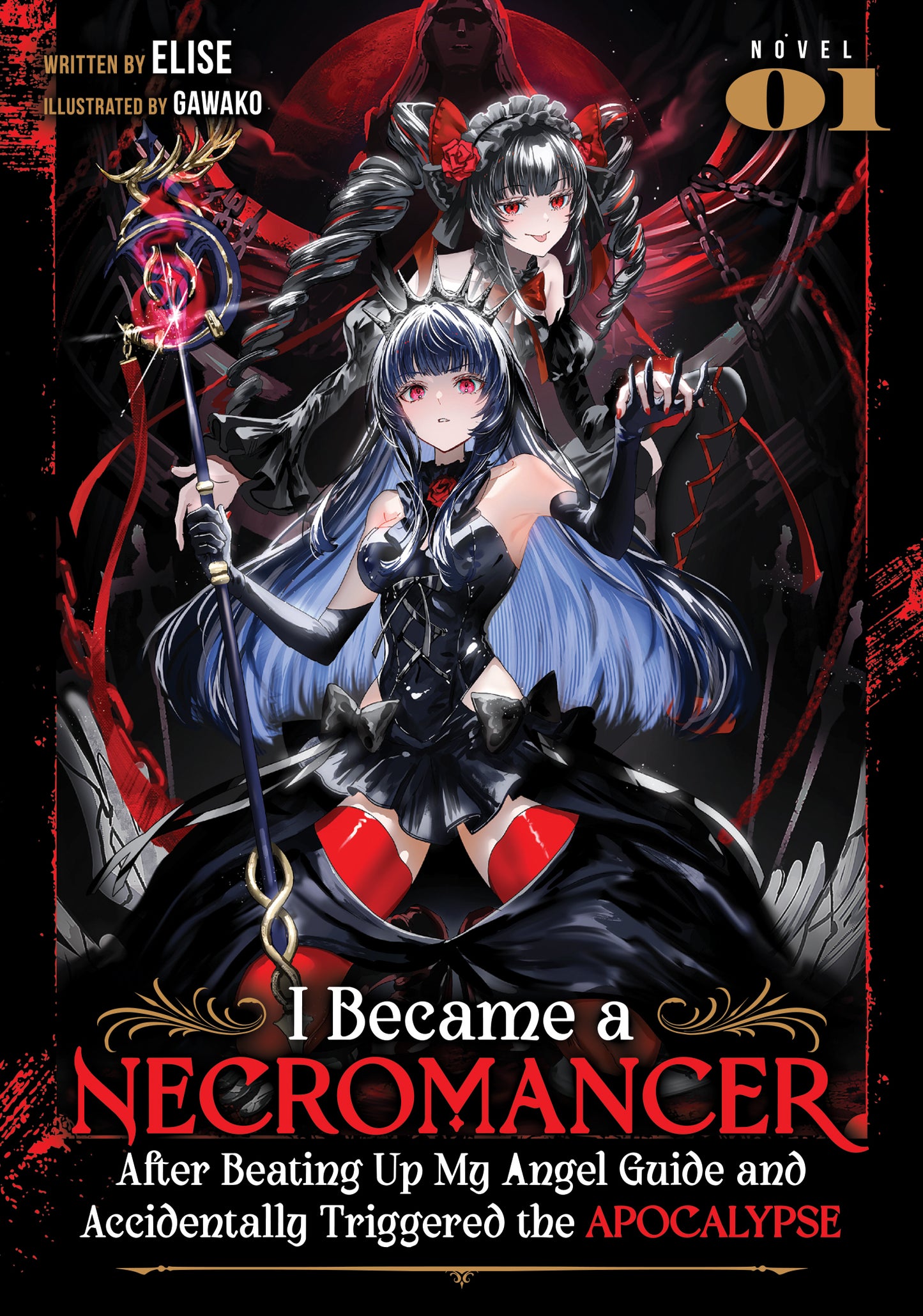 I BECAME A NECROMANCER AFTER BEATING UP MY ANGEL GUIDE AND ACCIDENTALLY TRIGGERED THE APOCALYPSE (LIGHT NOVEL) VOL. 1 TP | SEVEN SEAS ENTERTAINMENT | Comicbookeroo