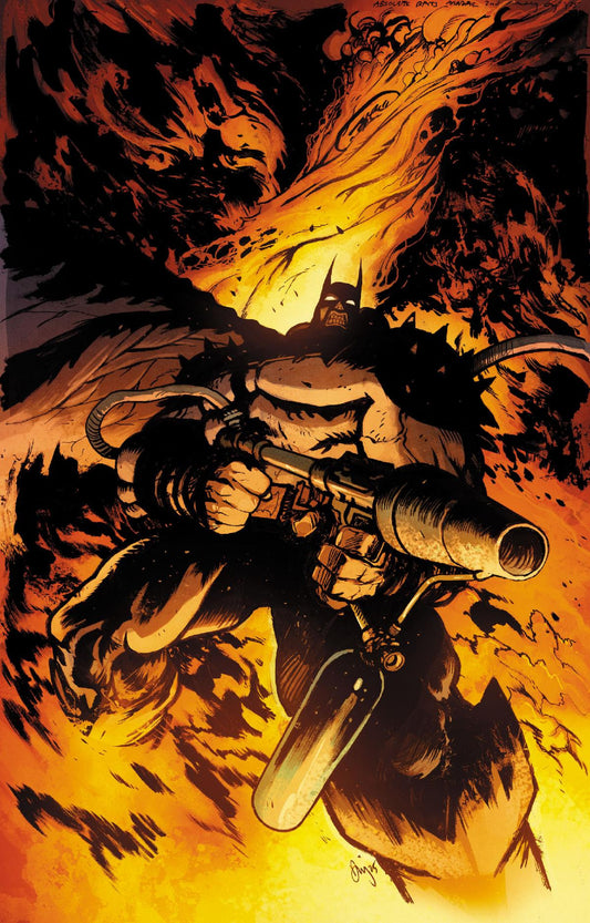 ABSOLUTE BATMAN 2025 ANNUAL #1 (ONE SHOT) Second Printing Cvr B Daniel Warren Johnson Flamethrower Card Stock Var (21 Jan Release)