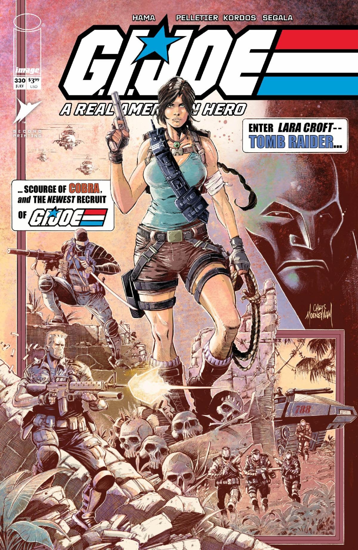 GI JOE A REAL AMERICAN HERO #330 Second Printing Cover A by Chris Mooneyham (12 Aug Release)