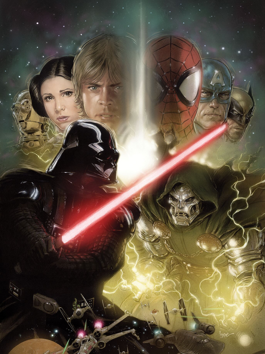 STAR WARS/MARVEL: HOPE ASSEMBLES #1 COVER C KAARE ANDREWS BATTLE VAR (13 Jan Release)
