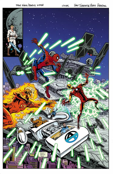 STAR WARS/MARVEL: HOPE ASSEMBLES #1 COVER F DAN JURGENS RETRO VAR (13 Jan Release)
