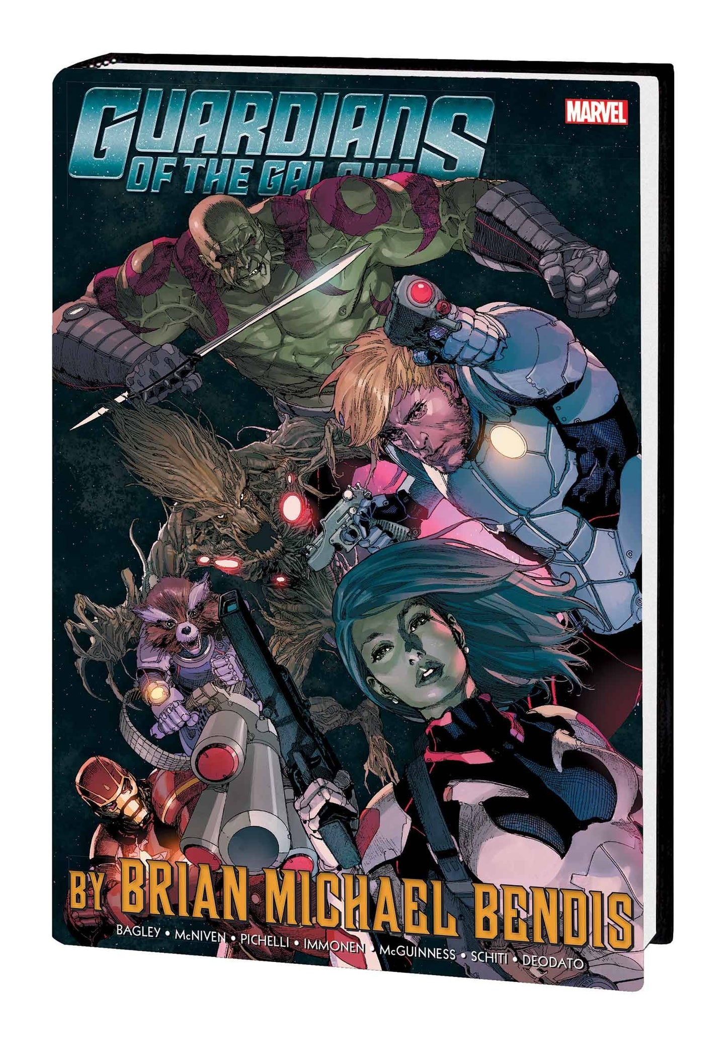 GUARDIANS OF THE GALAXY BY BENDIS OMNIBUS HC VOL 01 YU CVR N (Backorder, Allow 4-5 Weeks) - Comicbookeroo