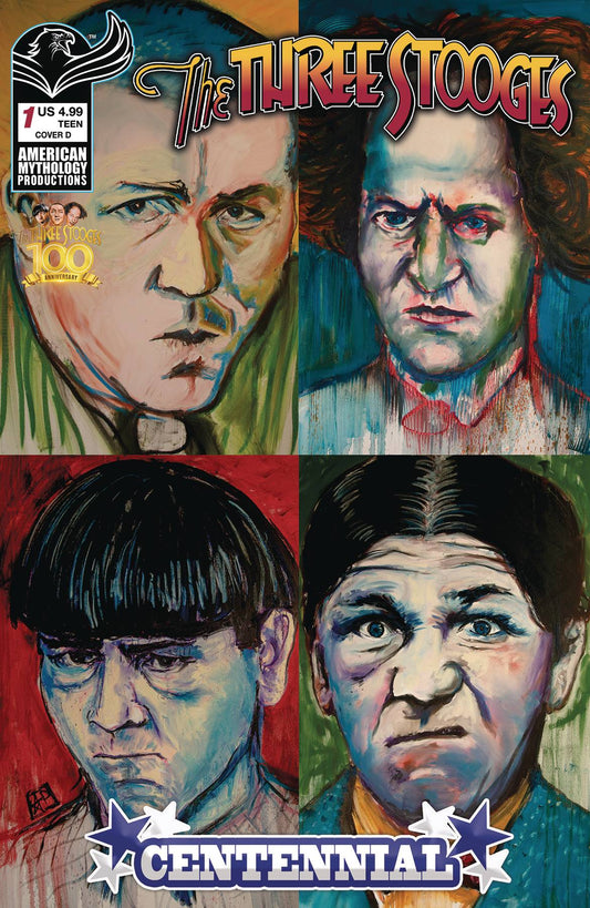AM ARCHIVES THE THREE STOOGES GOLD KEY FIRST #1 CVR D PAGNA PAINTING (Backorder, Allow 3-4 Weeks)