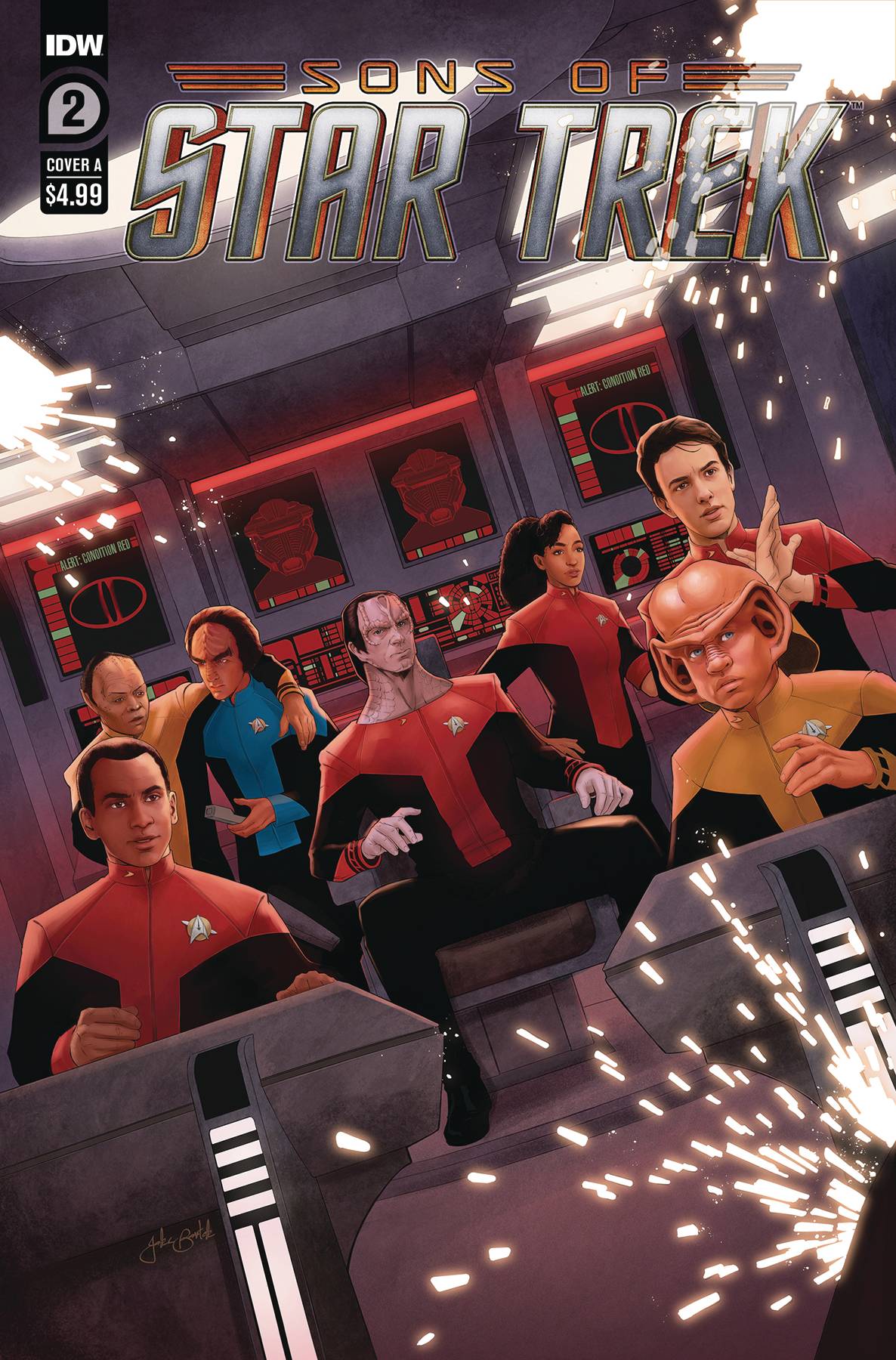 STAR TREK SONS OF STAR TREK #2 CVR A BARTOK (Backorder, Allow 4-5 Weeks) - Comicbookeroo