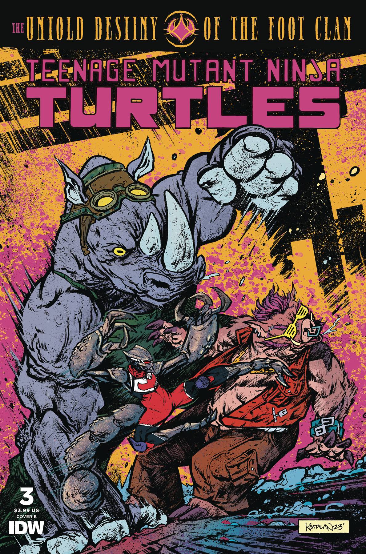 TMNT UNTOLD DESTINY OF FOOT CLAN #3 CVR B CATALAN (Backorder, Allow 3-4 Weeks)