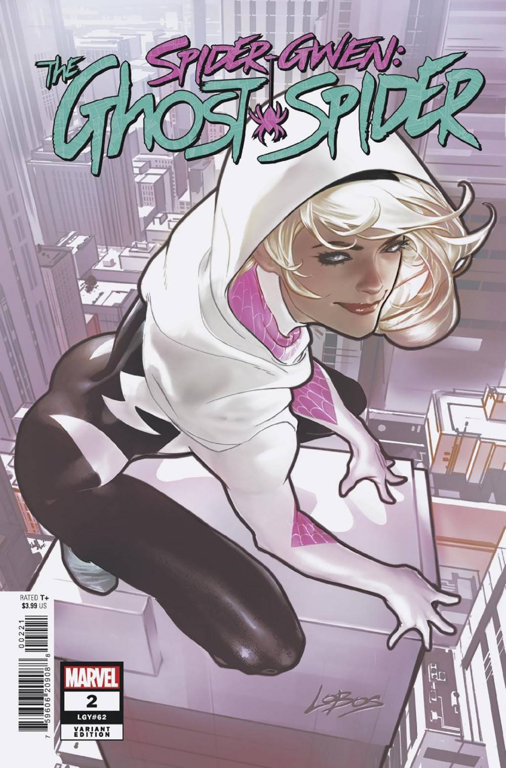 SPIDER-GWEN THE GHOST-SPIDER #2 PABLO VILLALOBOS VAR (Backorder, Allow 4-5 Weeks) - Comicbookeroo