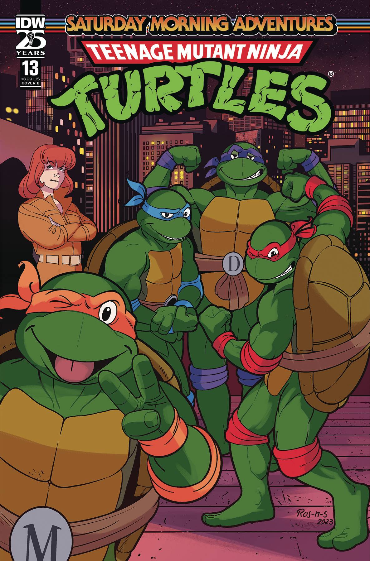 TMNT SATURDAY MORNING ADV 2023 #13 CVR B ROSANAS (Backorder, Allow 2-3 Weeks)