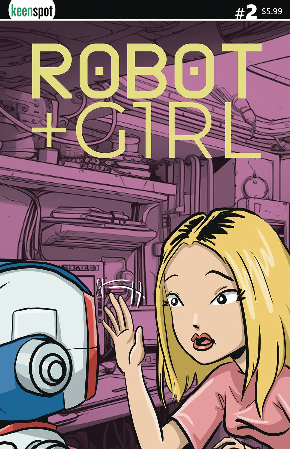 ROBOT + GIRL #2 CVR A MIKE WHITE
