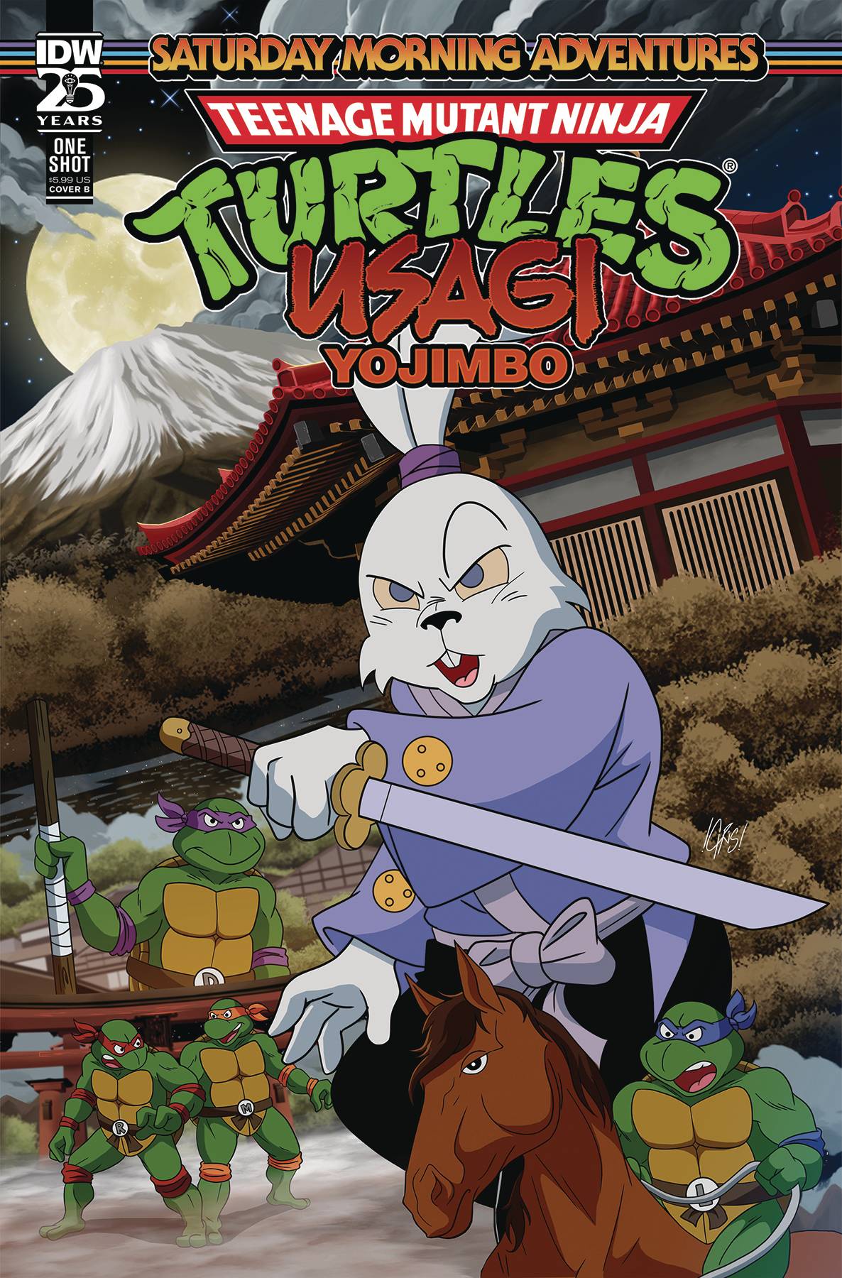 TMNT USAGI YOJIMBO SATURDAY MORNING ADV #1 CVR B JONES (Backorder, Allow 3-4 Weeks)