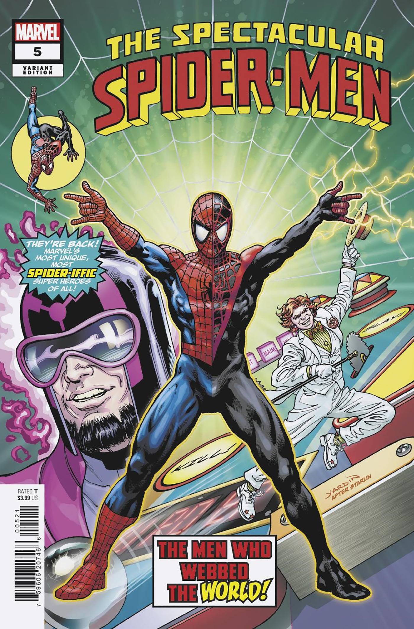 SPECTACULAR SPIDER-MEN #5 DAVID YARDIN HOMAGE VAR (Backorder, Allow 2-3 Weeks)