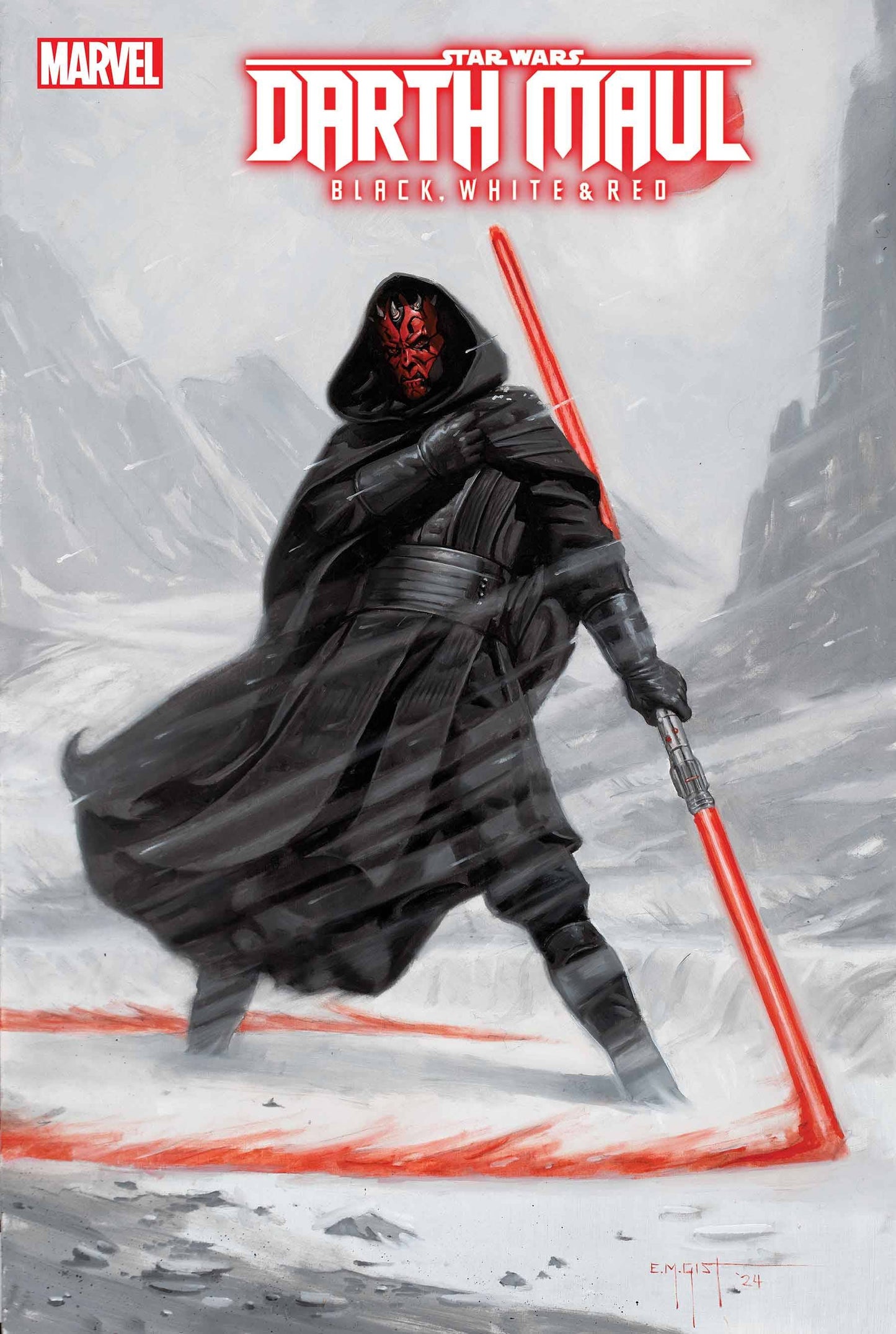 STAR WARS DARTH MAUL BLACK WHITE & RED #4 (Backorder, Allow 3-4 Weeks)