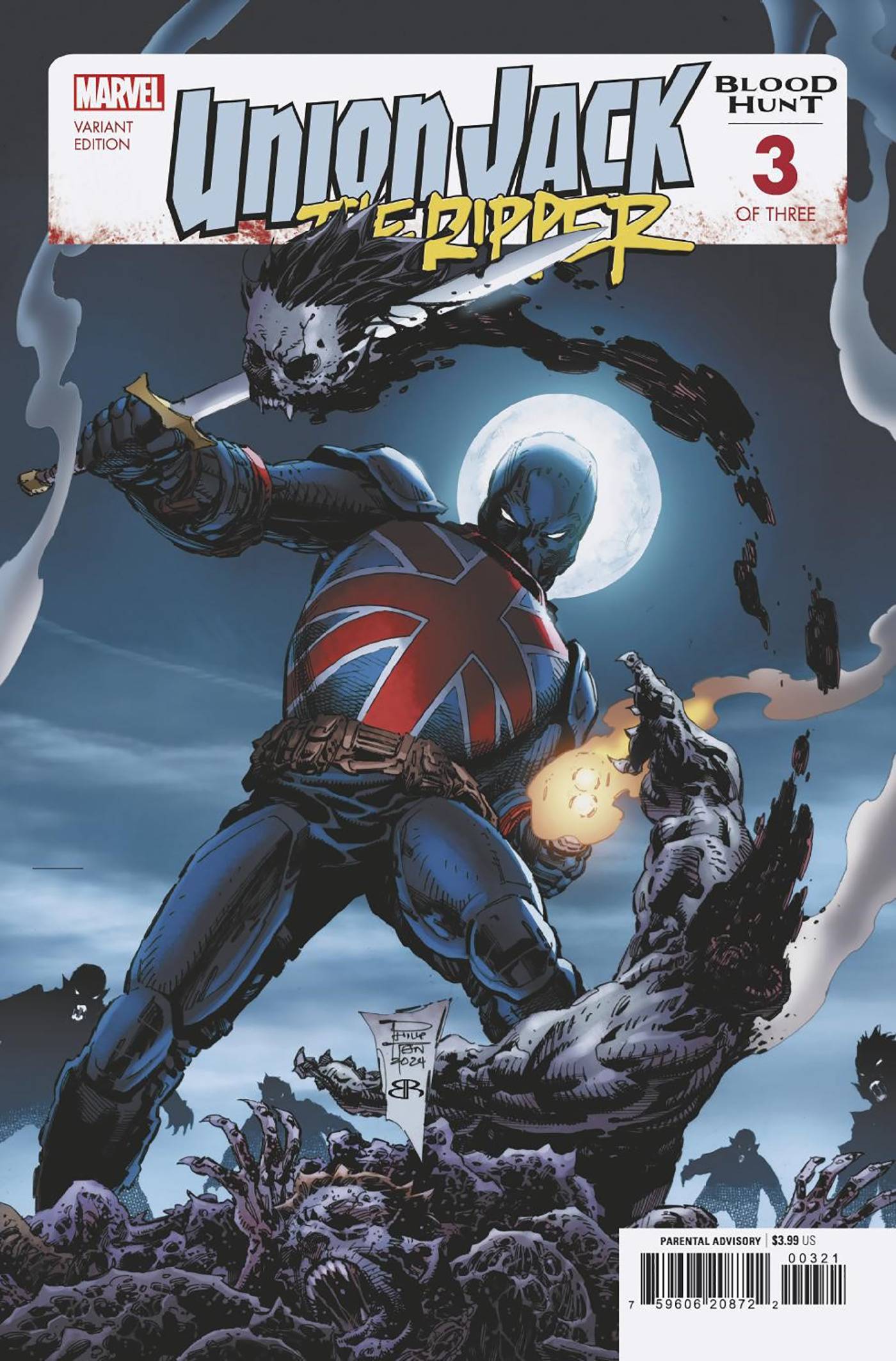 UNION JACK THE RIPPER BLOOD HUNT #3 PHILIP TAN VAR (Backorder, Allow 4-5 Weeks) - Comicbookeroo