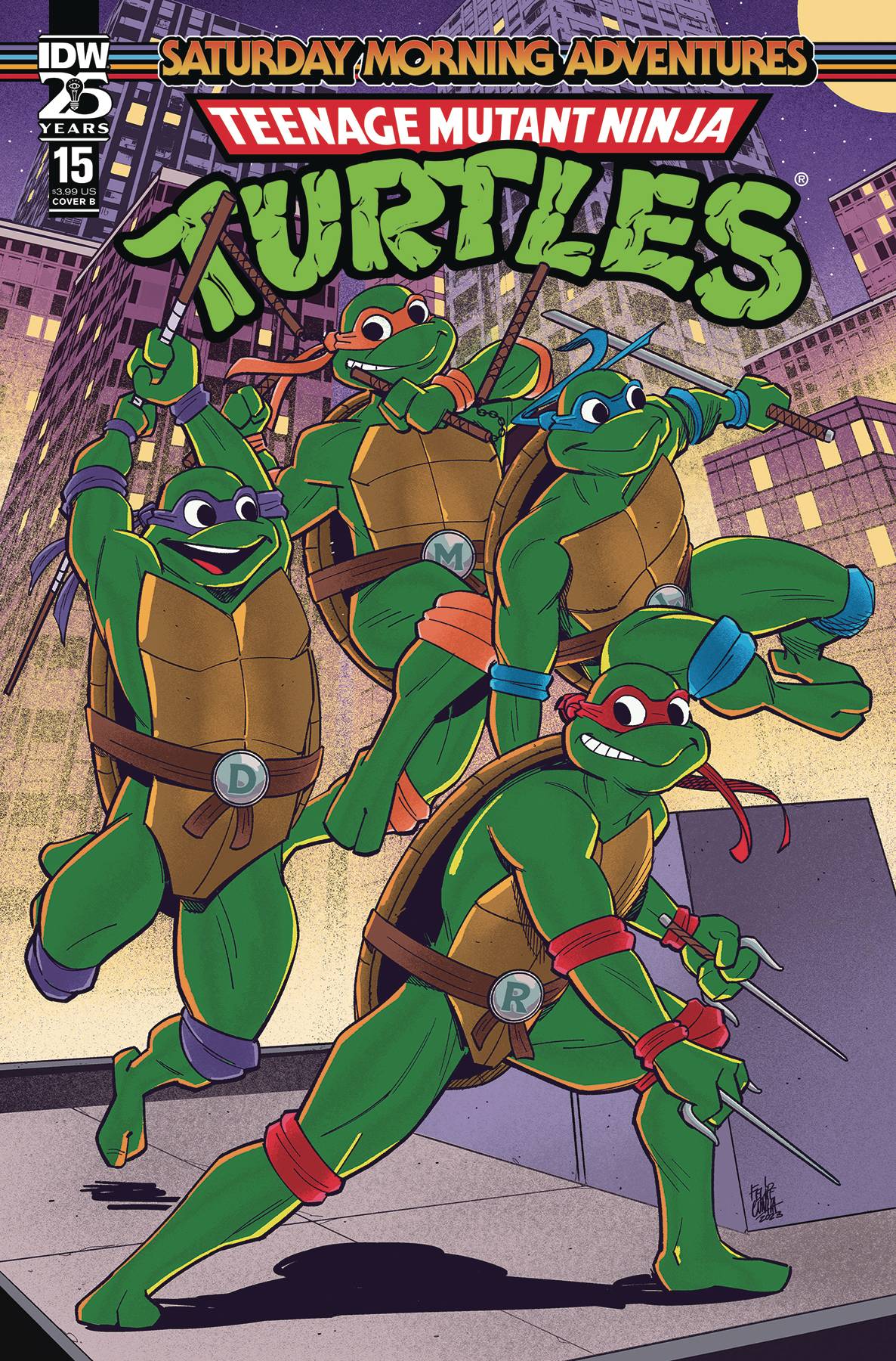 TMNT SATURDAY MORNING ADV 2023 #15 CVR B CUNHA (Backorder, Allow 3-4 Weeks)