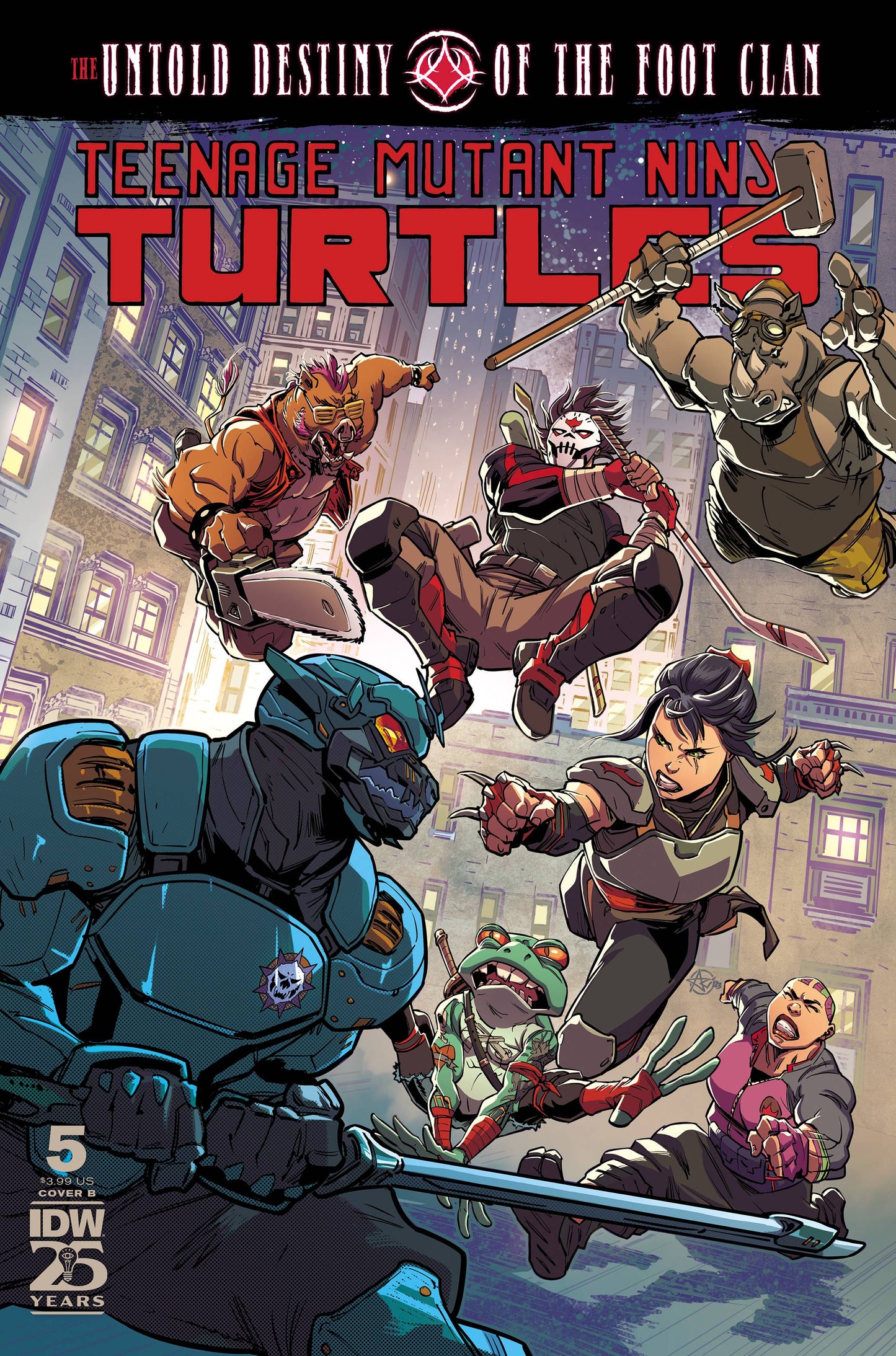 TMNT UNTOLD DESTINY OF FOOT CLAN #5 CVR B MEDEL (Backorder, Allow 3-4 Weeks)