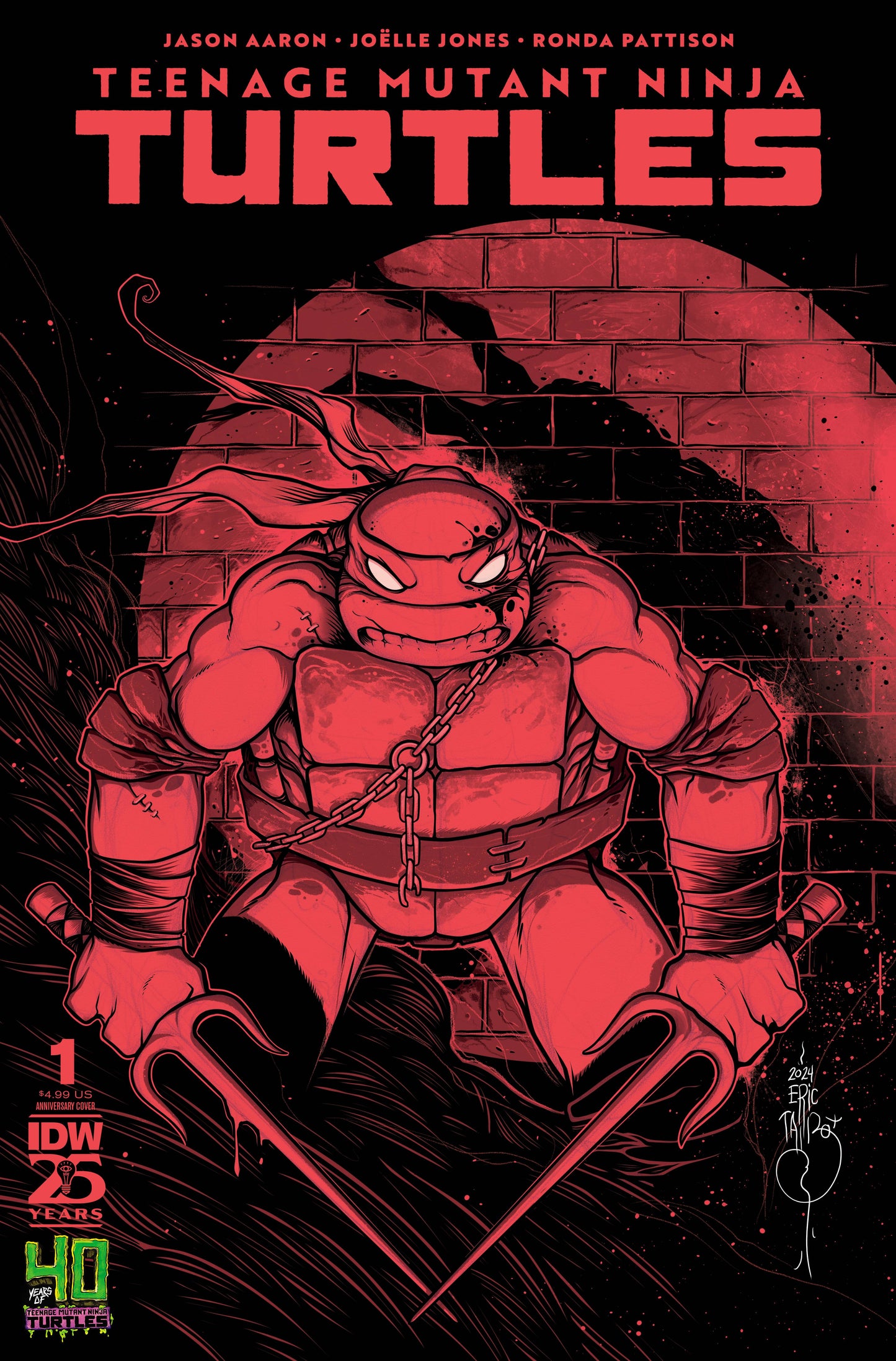 TEENAGE MUTANT NINJA TURTLES 2024 #1 CVR I 40TH ANNIV TALBOT VAR (Backorder, Allow 3-4 Weeks)