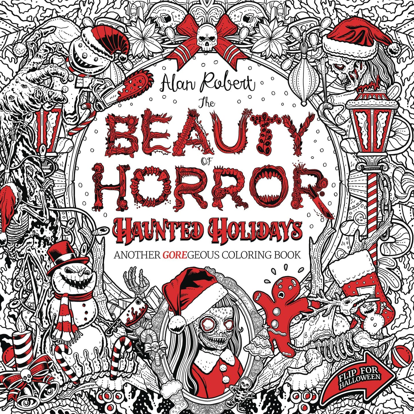BEAUTY OF HORROR HAUNTED HOLIDAYS COLORING BOOK SC (MR) - Comicbookeroo