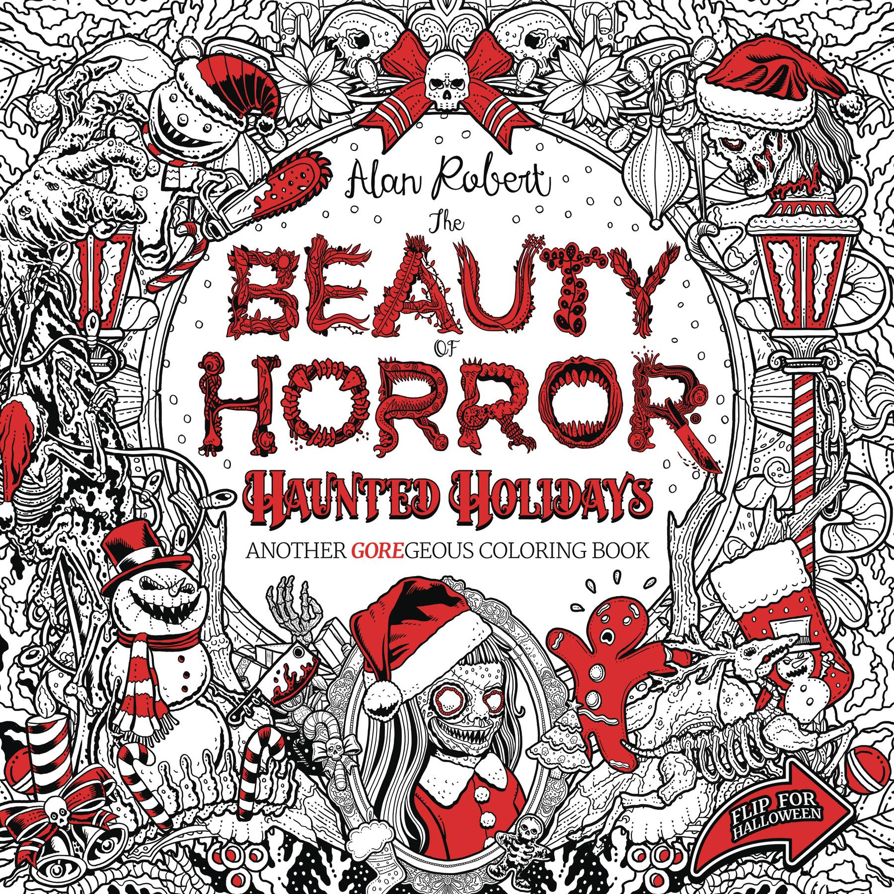 BEAUTY OF HORROR HAUNTED HOLIDAYS COLORING BOOK SC (MR) - Comicbookeroo