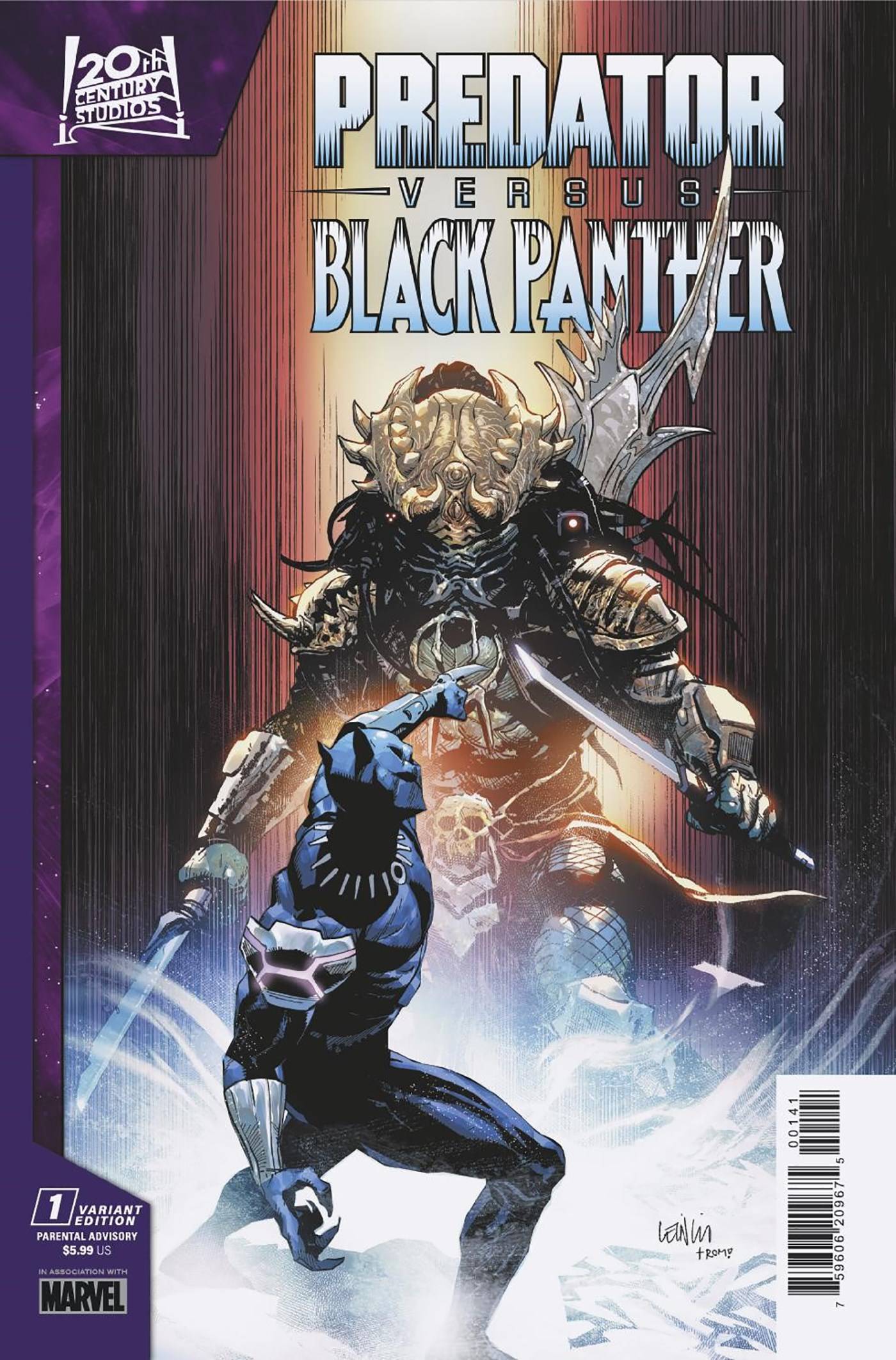 PREDATOR VS BLACK PANTHER #1 (OF 4) LEINIL YU VAR (Backorder, Allow 4-5 Weeks) - Comicbookeroo