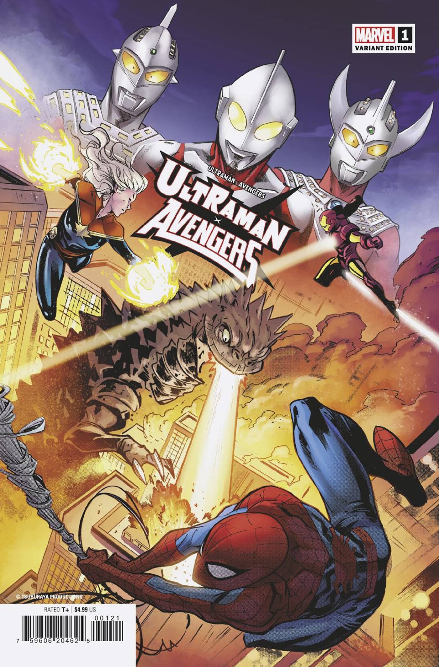 ULTRAMAN X THE AVENGERS #1 (OF 4) FRANCESCO MANNA VAR (Backorder, Allow 3-4 Weeks)