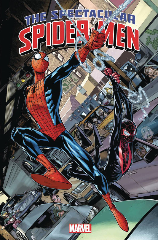 THE SPECTACULAR SPIDER-MEN TP VOL 01 ARACHNOBATICS (Backorder, Allow 4-5 Weeks) - Comicbookeroo