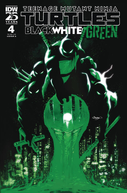 TMNT BLACK WHITE & GREEN #4 CVR A GLEASON (Backorder, Allow 3-4 Weeks)