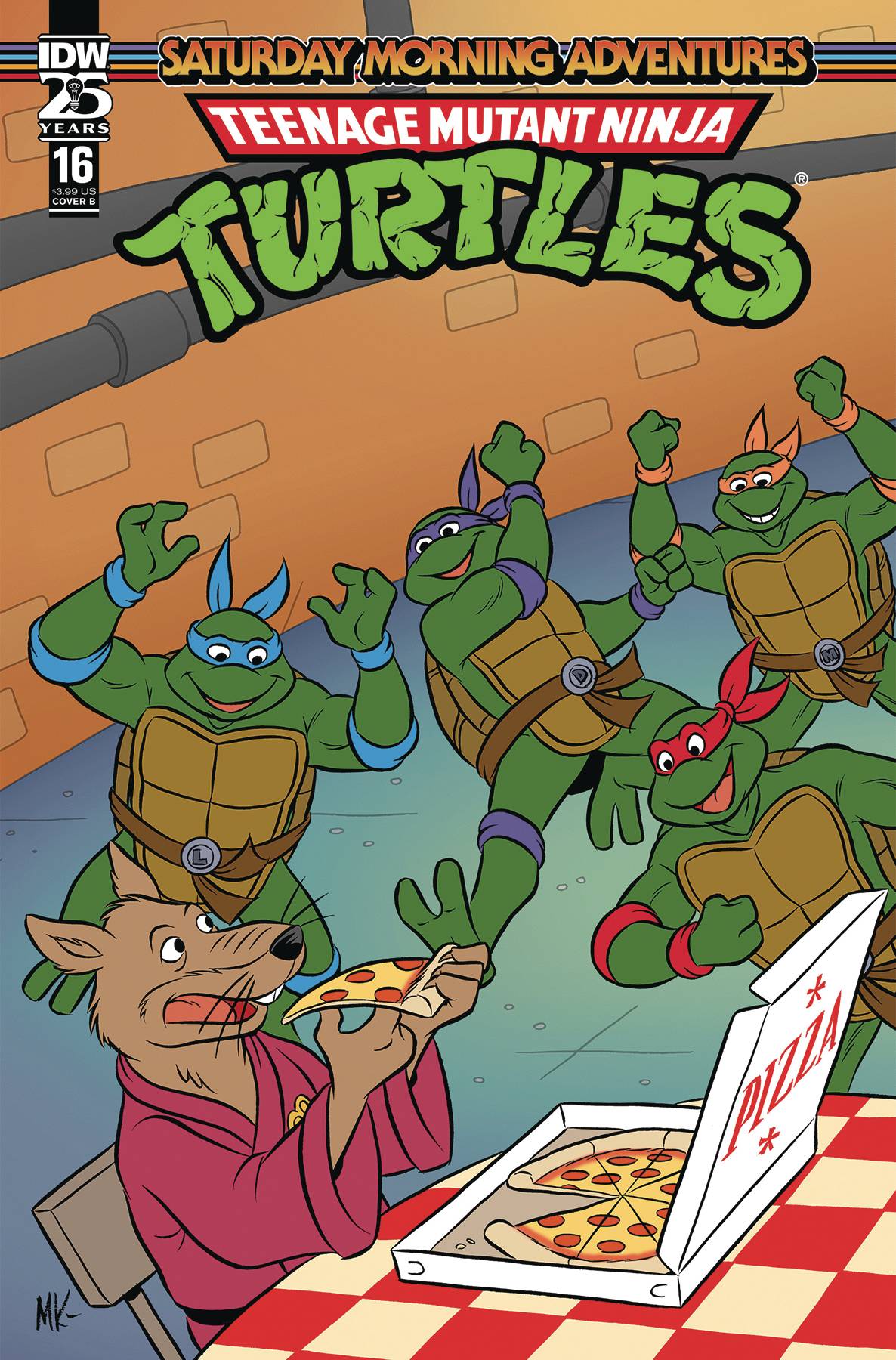 TMNT SATURDAY MORNING ADV 2023 #16 CVR B KAZALEH (Backorder, Allow 3-4 Weeks)