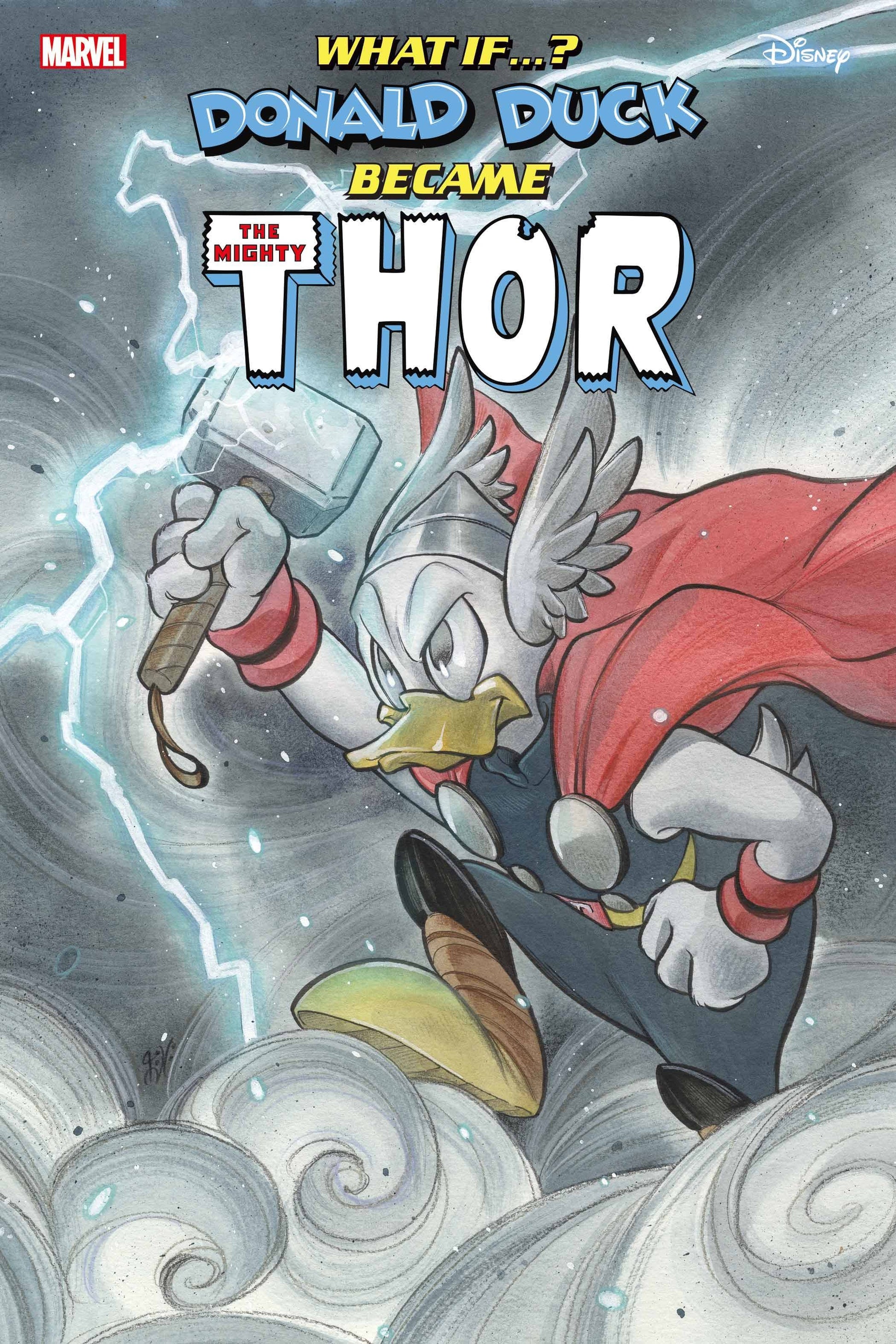 WHAT IF DONALD DUCK BECAME THOR #1 PEACH MOMOKO VAR (Backorder, Allow 4-5 Weeks) - Comicbookeroo