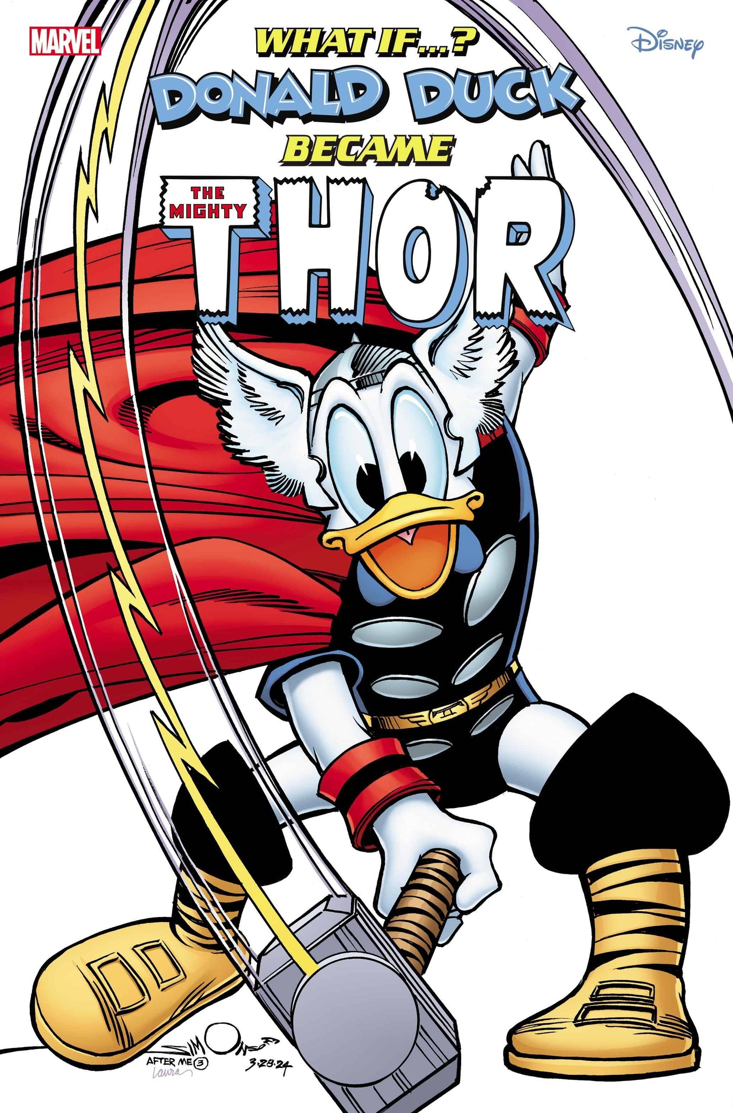 WHAT IF DONALD DUCK BECAME THOR #1 WALT SIMONSON VAR (Backorder, Allow 4-5 Weeks)