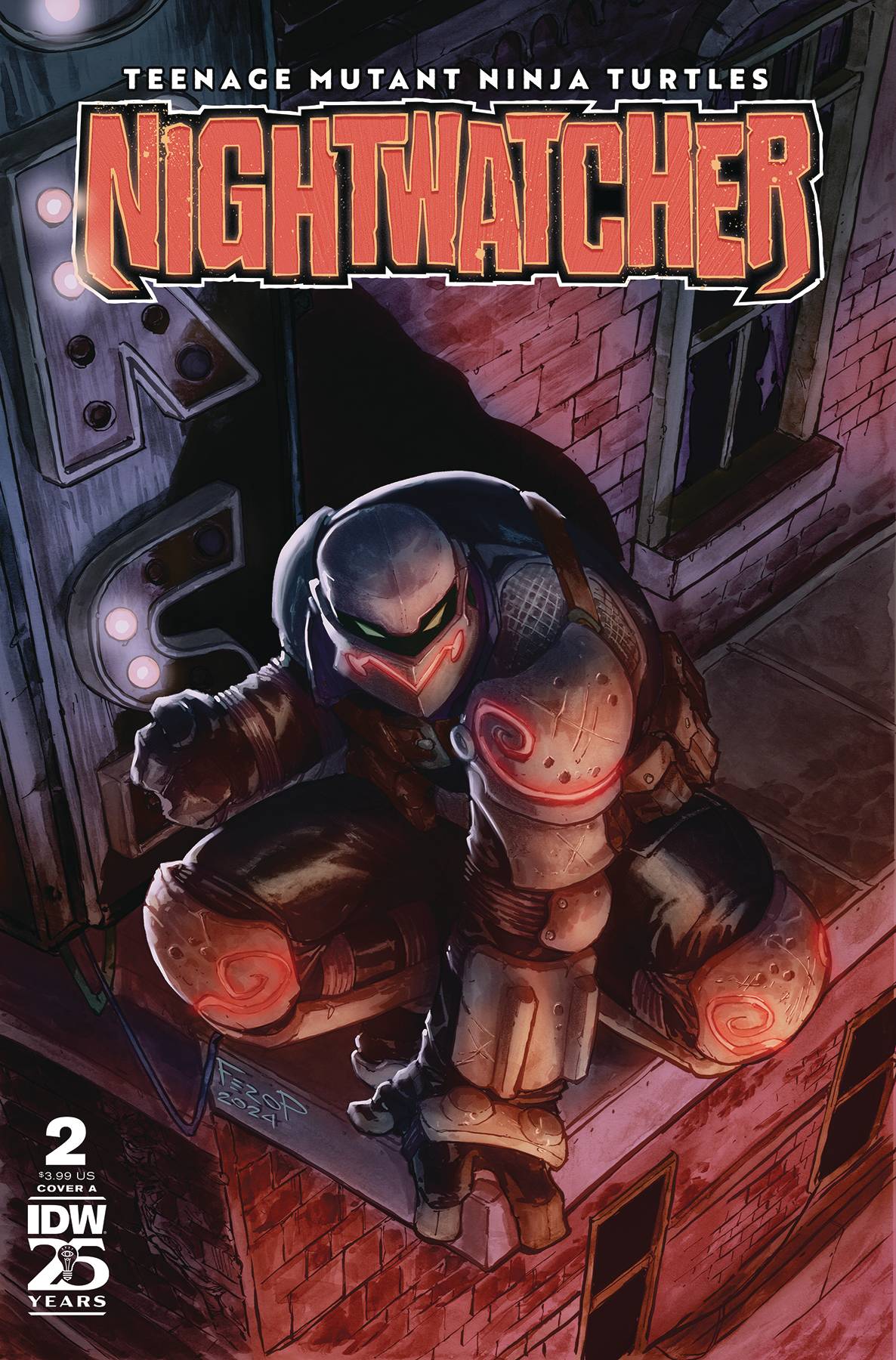 TEENAGE MUTANT NINJA TURTLES NIGHTWATCHER #2 CVR A PE (Backorder, Allow 4-5 Weeks) - Comicbookeroo