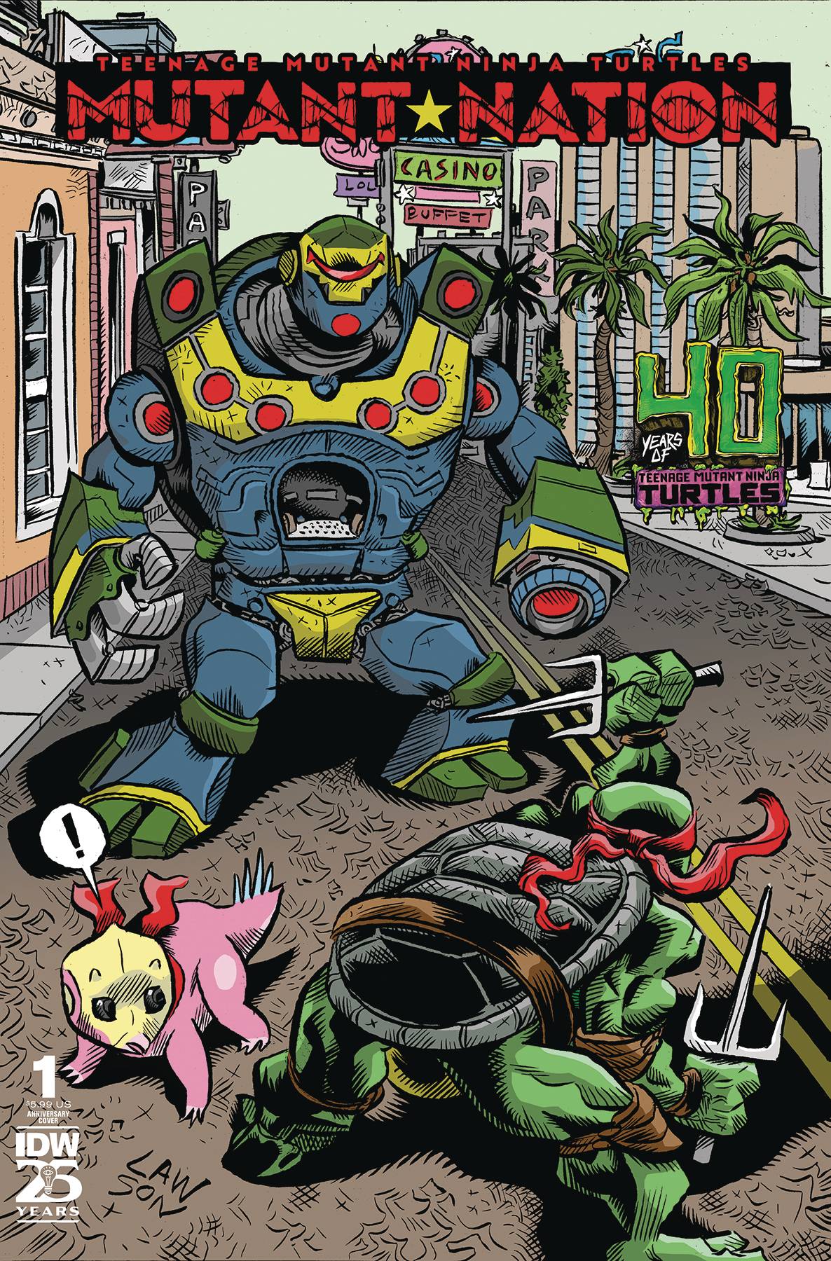 TMNT MUTANT NATION #1 CVR D 40TH ANNIV (Backorder, Allow 4-5 Weeks)