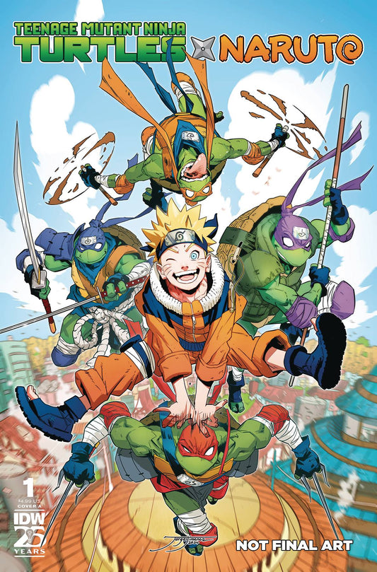 TEENAGE MUTANT NINJA TURTLES X NARUTO #1 CVR A JIMENEZ - Comicbookeroo