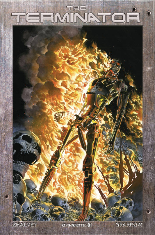 TERMINATOR #1 CVR E ROSS BURNING EARTH ICON (Backorder, Allow 4-5 Weeks)