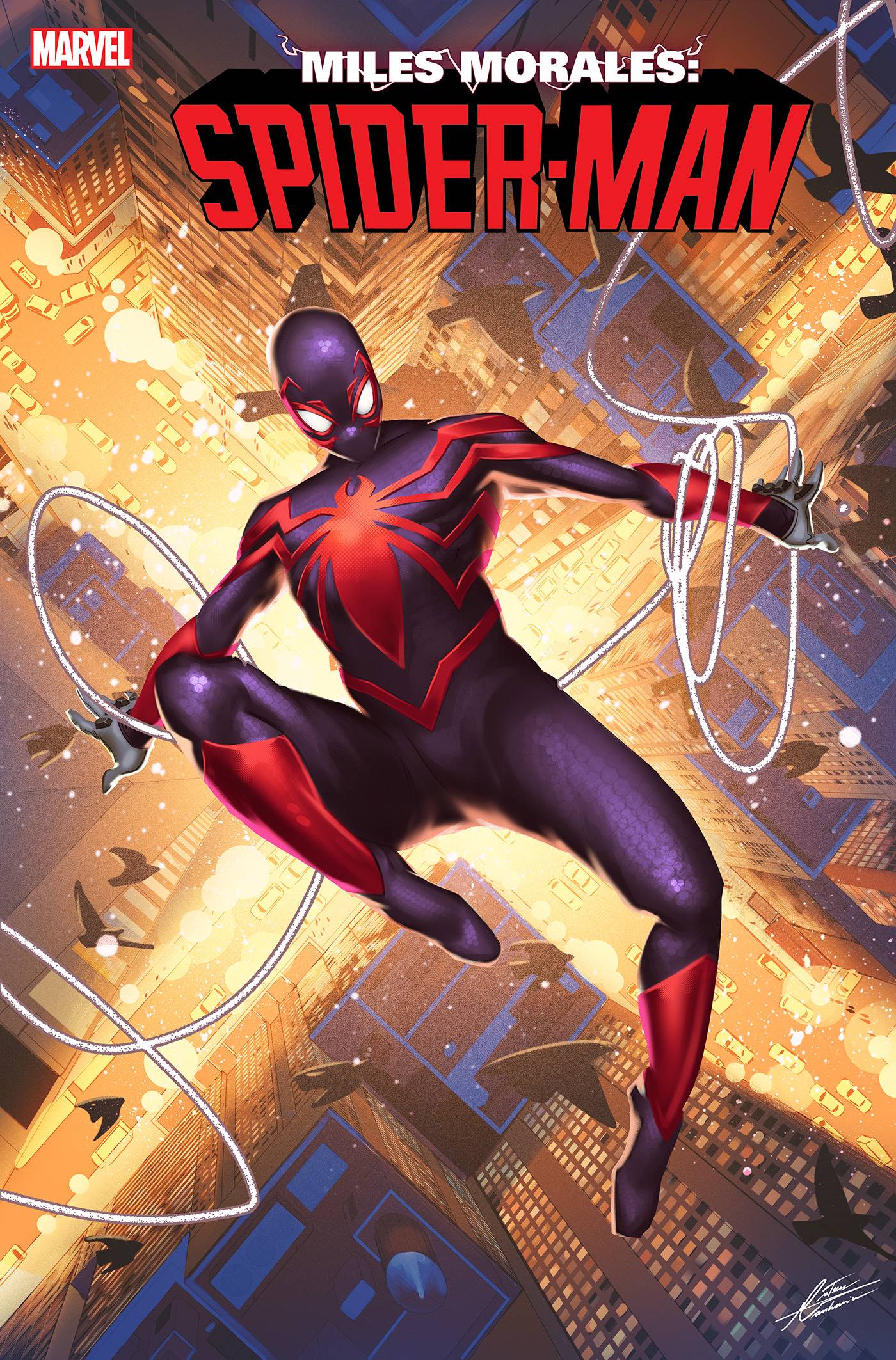 MILES MORALES SPIDER-MAN #25 MATEUS MANHANINI VIBRANIUM SUIT VAR (Backorder, Allow 4-5 Weeks)