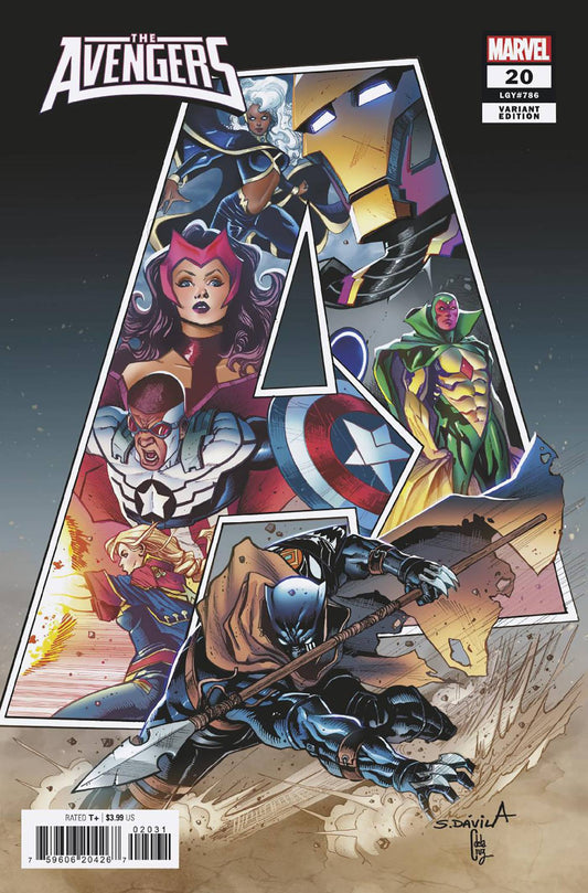 AVENGERS #20 SERGIO DAVILA VAR (Backorder, Allow 4-5 Weeks) - Comicbookeroo