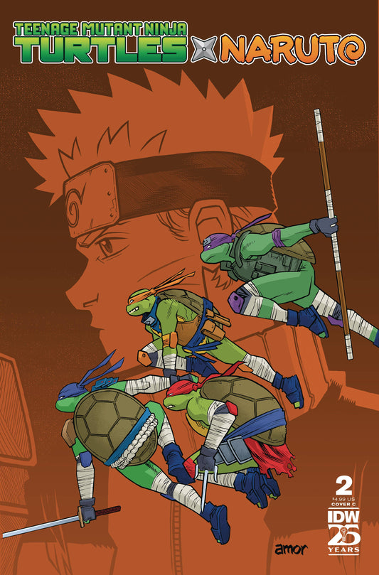 TEENAGE MUTANT NINJA TURTLES X NARUTO #2 CVR C AMOR (15 Jan Release)