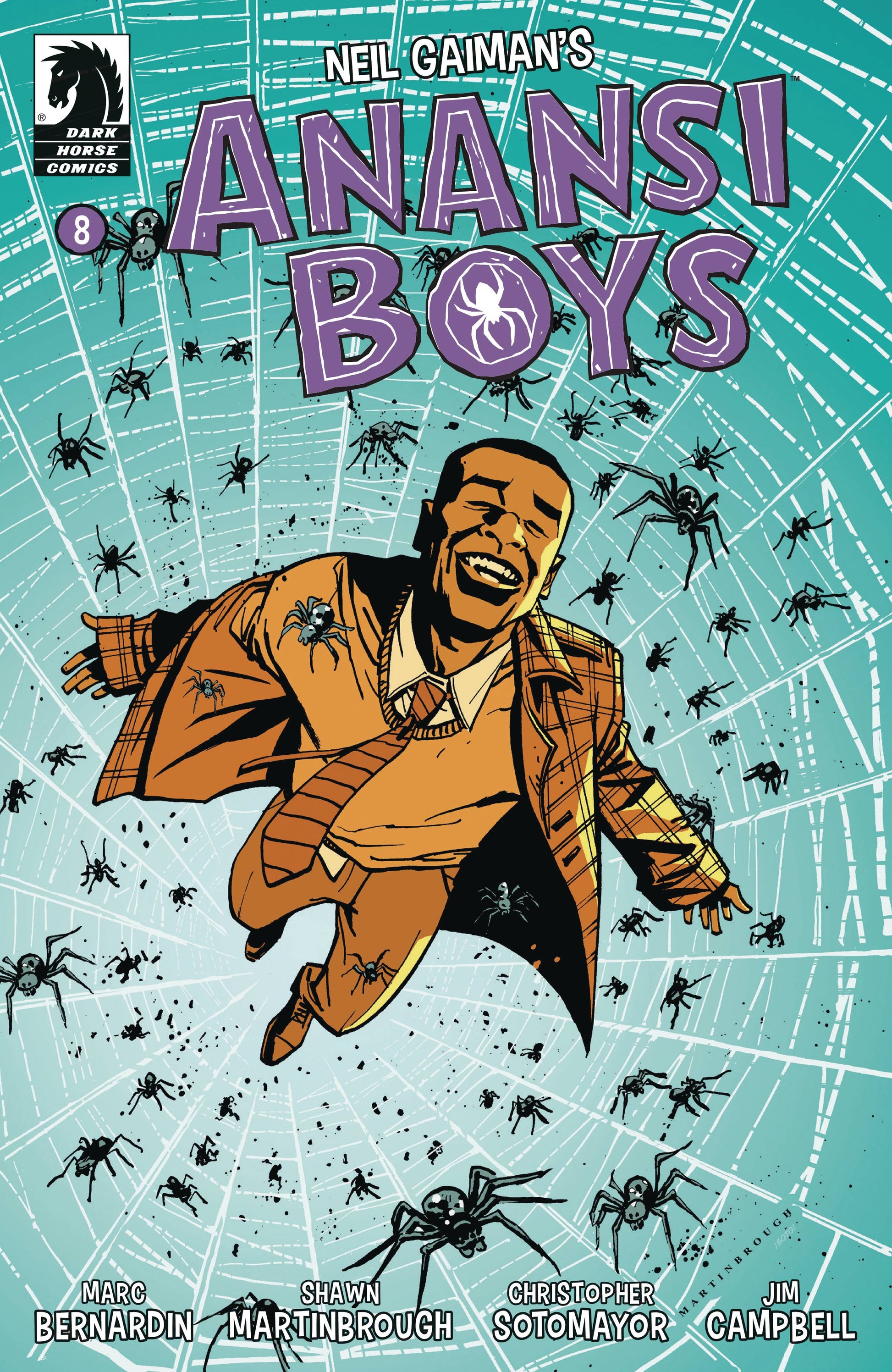 ANANSI BOYS I #8 CVR B MARTINBROUGH (26 Feb Release) - Comicbookeroo