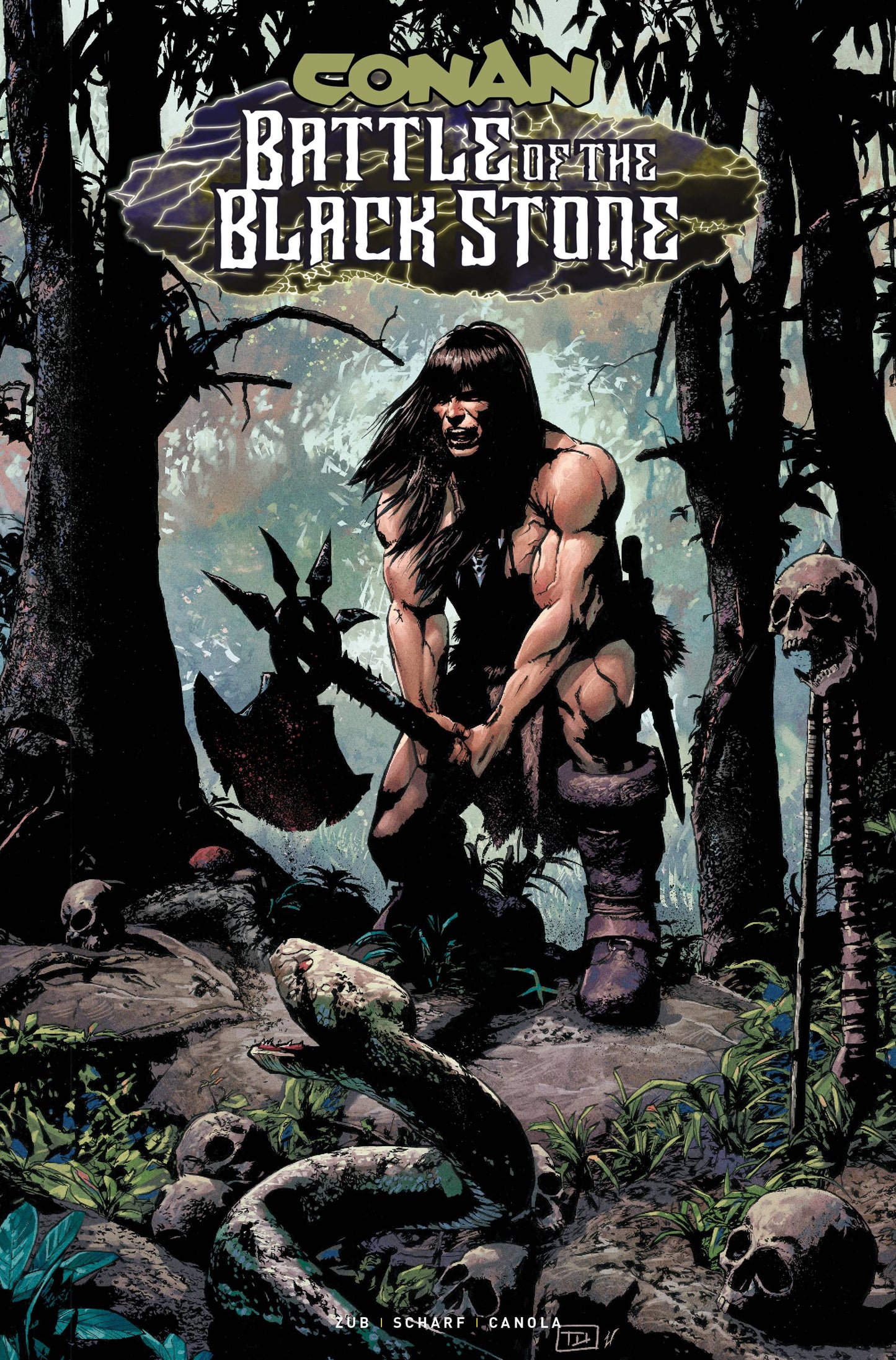 CONAN BARBARIAN BATTLE BLACKSTONE #4 (OF 4) CVR A NACHLIK (M (Backorder, Allow 4-5 Weeks) - Comicbookeroo