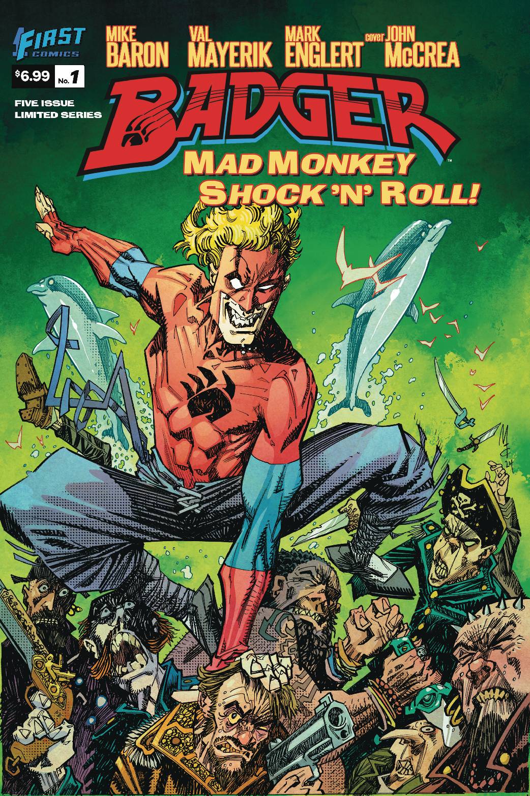 BADGER MAD MONKEY SHOCK N ROLL #1 (OF 5) (02 Dec Release) - Comicbookeroo