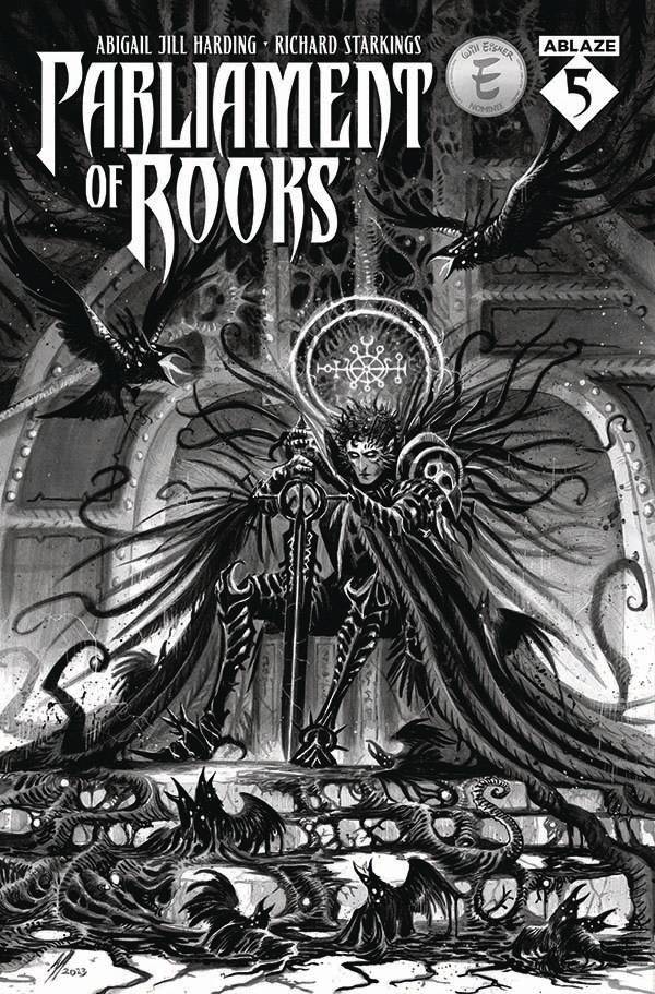 PARLIAMENT OF ROOKS #5 CVR B ABIGAIL JILL HARDING B&W (MR) (02 Apr Release) - Comicbookeroo